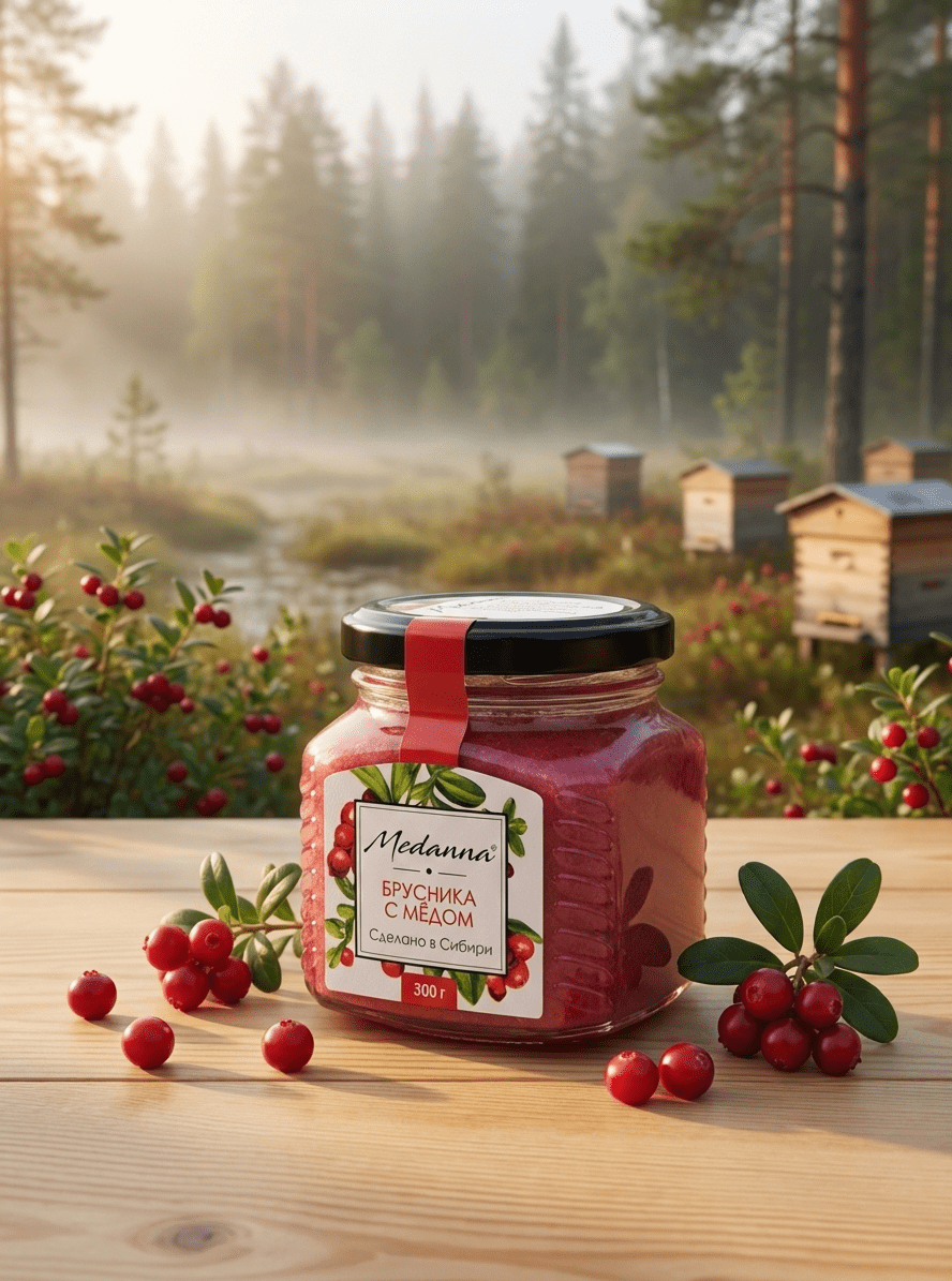 Медовая паста с брусникой — изображение 2