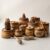 honey in small wooden barrels